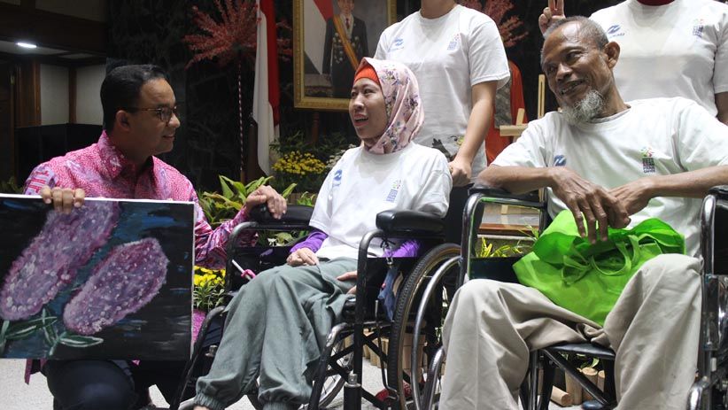 Gubernur Anies Fasilitasi Bakat Seni Penyandang Disabilitas - Bagian 1