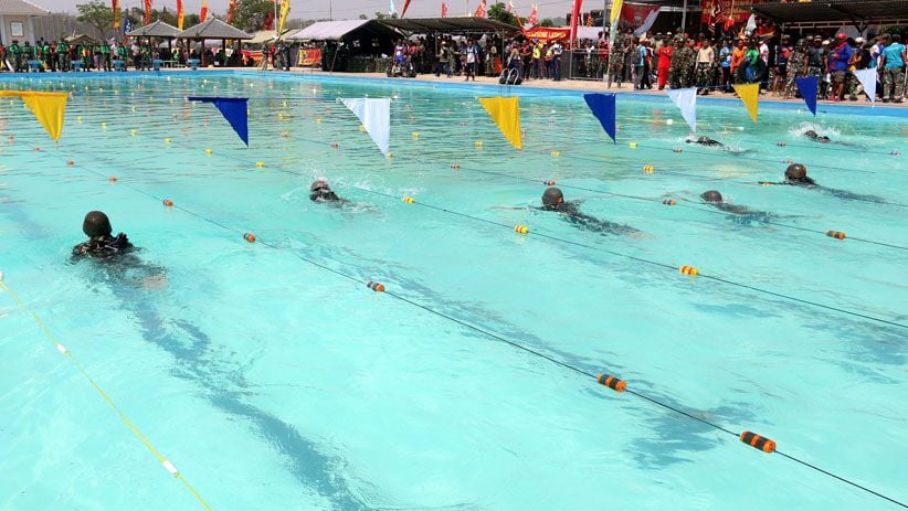 Serunya Lomba Renang Militer Korps Marinir TNI AL - Bagian 4