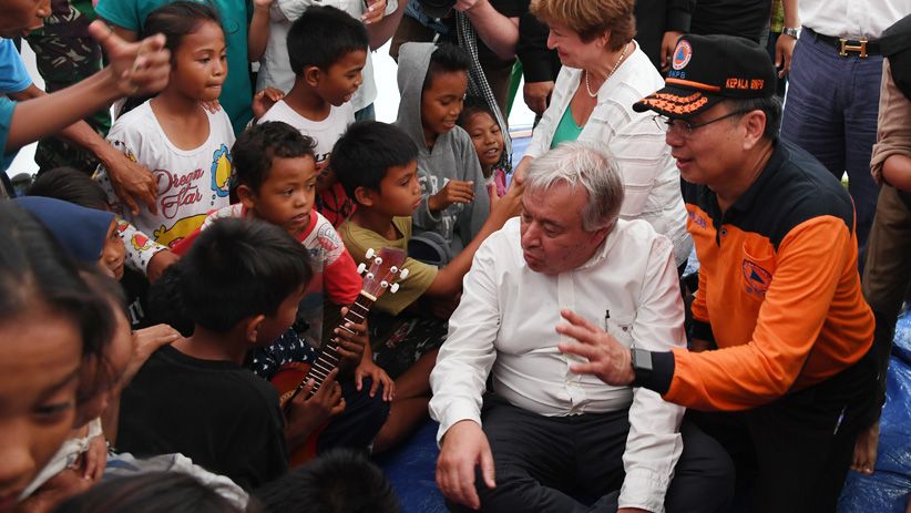 Wapres JK, Sekjen PBB dan CEO World Bank Kunjungi Korban Gempa Palu - Bagian 3