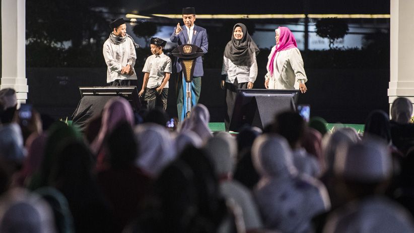 Presiden Jokowi Hadiri Puncak Perayaan Hari Santri Nasional di Bandung - Bagian 1