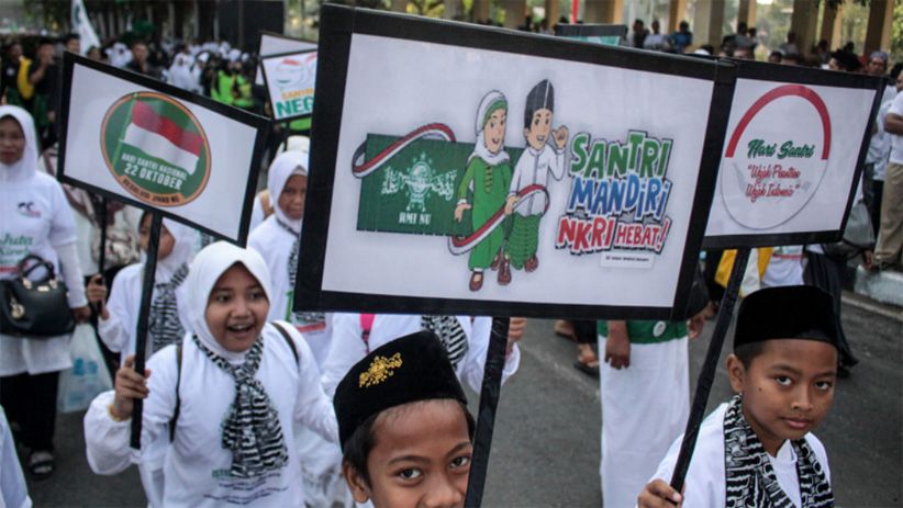 Presiden Jokowi Lepas Kirab Santri 2018 - Bagian 3