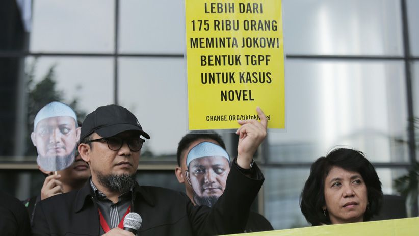 Aksi Peringatan 500 Hari Kasus Penyiraman Air Keras terhadap Novel Baswedan - Bagian 1