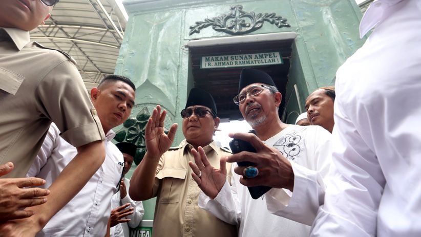 Kampanye di Jawa Timur, Prabowo Ziarah ke Makam Sunan Ampel - Bagian 5