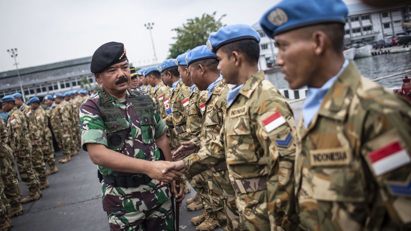 Panglima TNI Sambut Pasukan Penjaga Perdamaian PBB usai Bertugas di Lebanon - Bagian 1