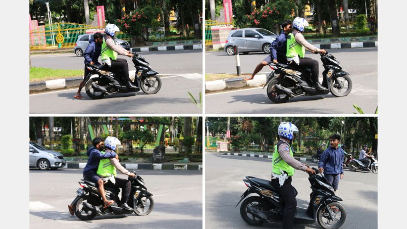 Tak Terima Ditilang dan Motor Disita, Pengendara Ini Kejar Polisi - Bagian 1