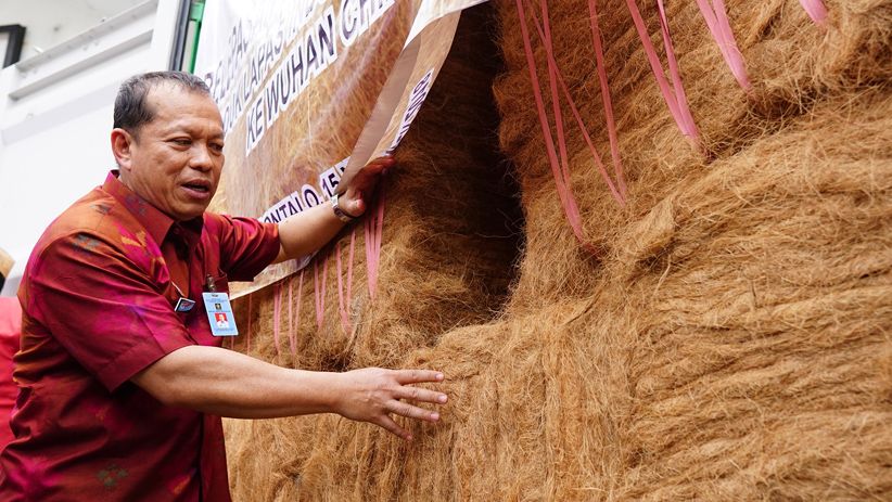 18 Ton Sabut Kelapa Produksi Warga Binaan Lapas Pahuwato Diekspor ke China - Bagian 2