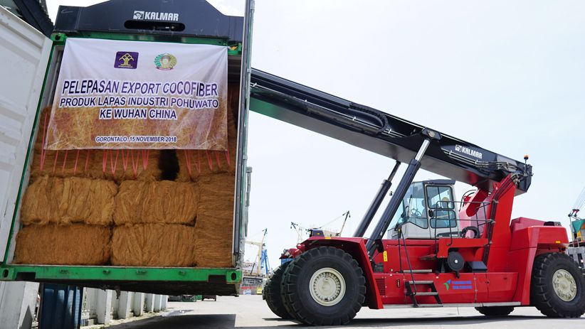 18 Ton Sabut Kelapa Produksi Warga Binaan Lapas Pahuwato Diekspor ke China - Bagian 1