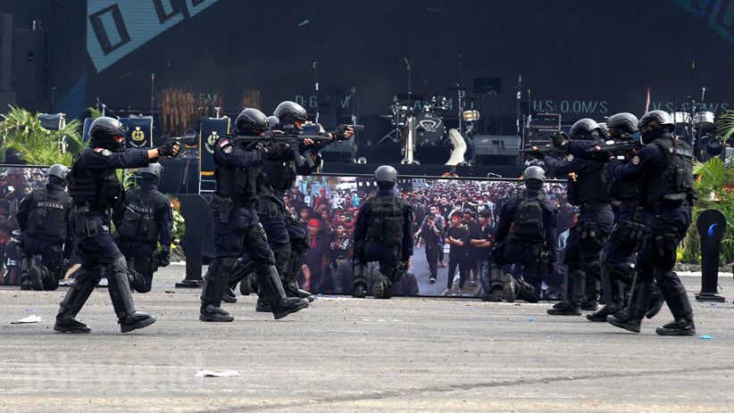 Aksi Prajurit TNI saat HUT ke-73 Korps Marinir - Bagian 5