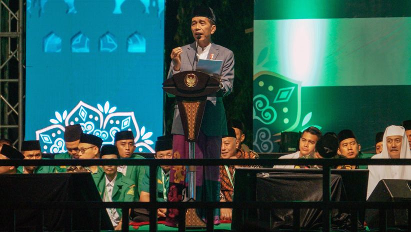Jokowi Peringati Maulid Nabi Muhammad SAW bersama 100.000 Banser - Bagian 2