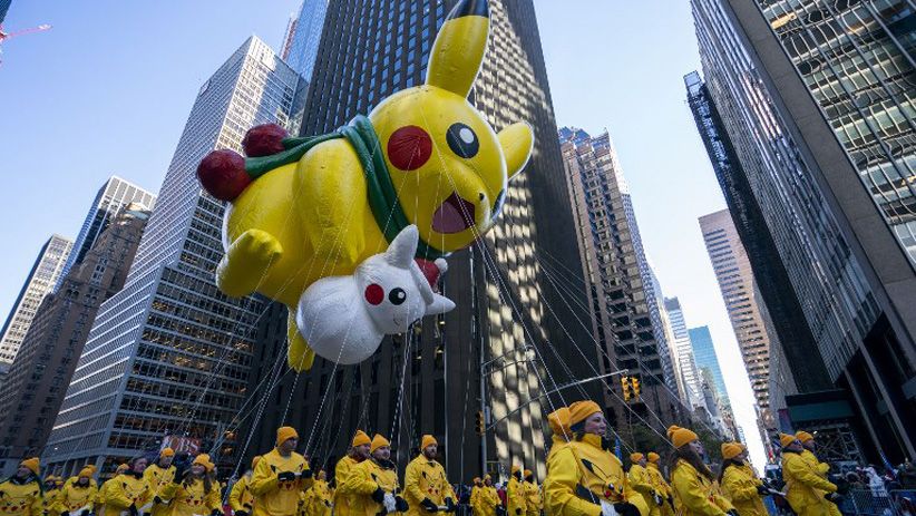 Balon Raksasa Goku hingga Pikachu Meriahkan Parade Thanksgiving di New York - Bagian 2
