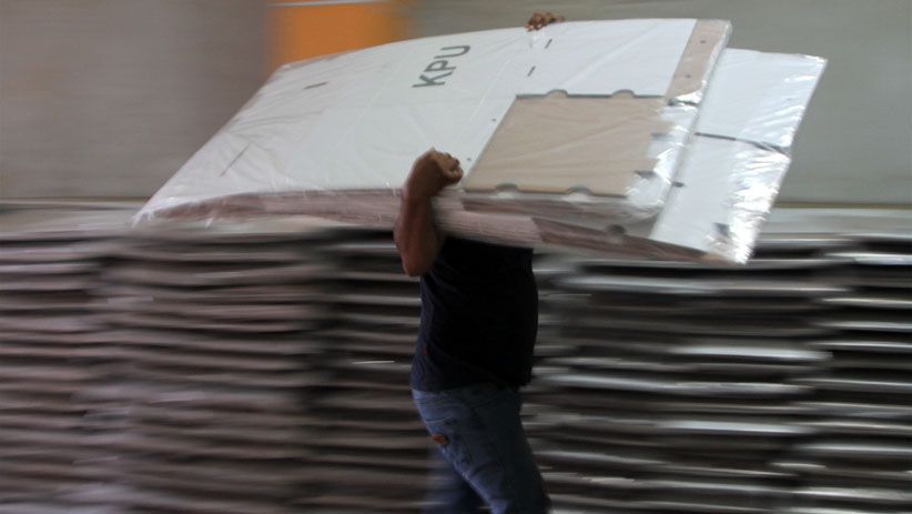 Kotak Suara Pemilu 2019 dari Kardus Lagi Viral, Begini Penampakannya - Bagian 9