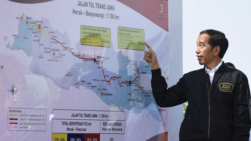 Presiden Jokowi Resmikan Tujuh Ruas Jalan Tol Trans Jawa - Bagian 4