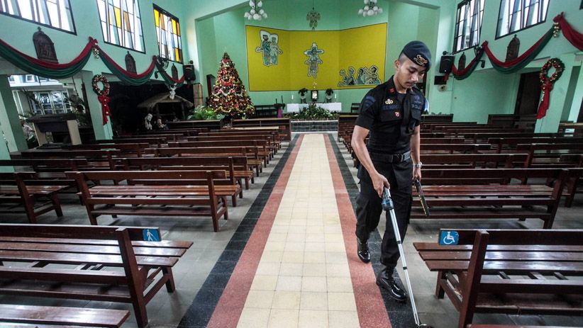Jelang Perayaan Natal, Gegana Polda DIY Sterilisasi Gereja-Gereja