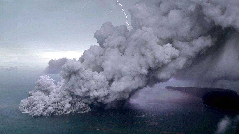 Penampakan dari Udara Letusan Gunung Anak Krakatau - Bagian 3