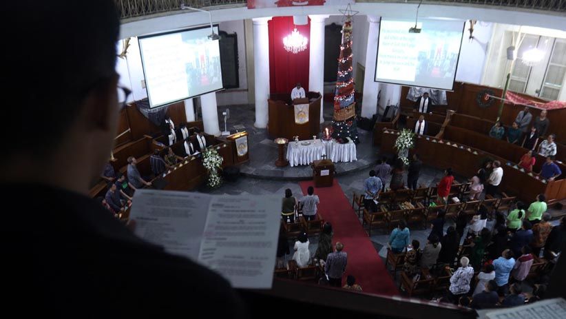 Misa Natal di Gereja Immanuel Jakarta Berjalan Khidmat - Bagian 1