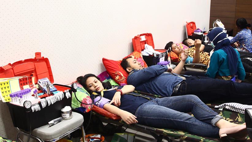 Antusiasme Karyawan MNC Group Ikuti Kegiatan Donor Darah  - Bagian 1