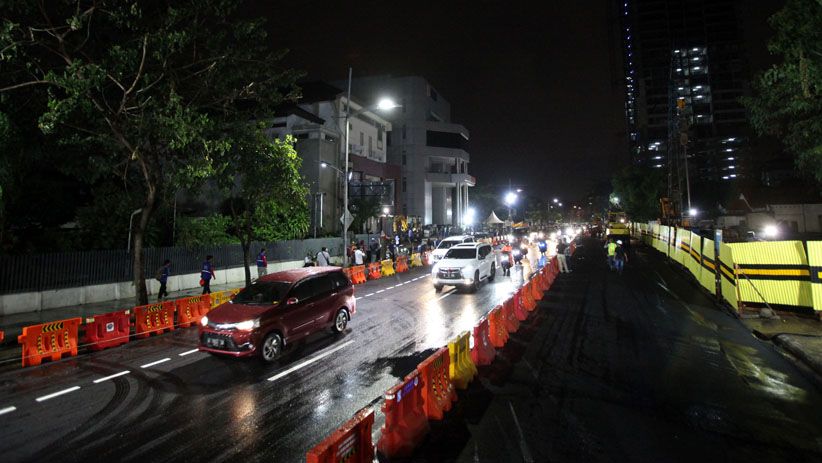 Jalan Raya Gubeng Mulai Diuji Coba