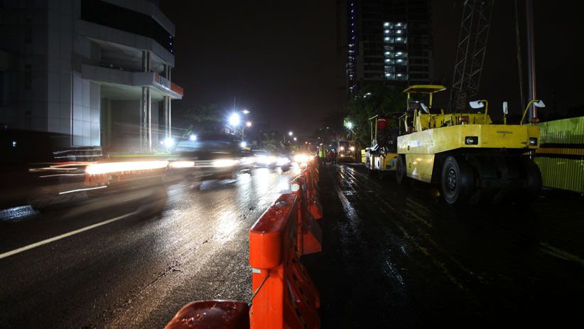 Jalan Raya Gubeng Mulai Diuji Coba