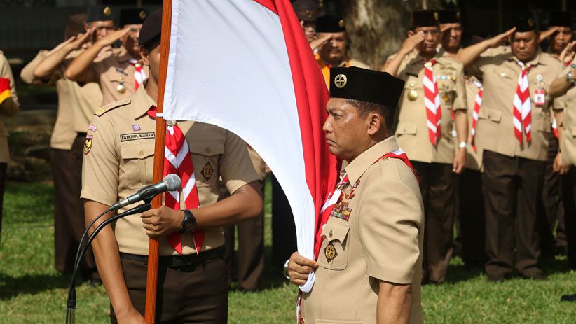 Presiden Jokowi Lantik Budi Waseso sebagai Ketua Kwarnas Pramuka - Bagian 5