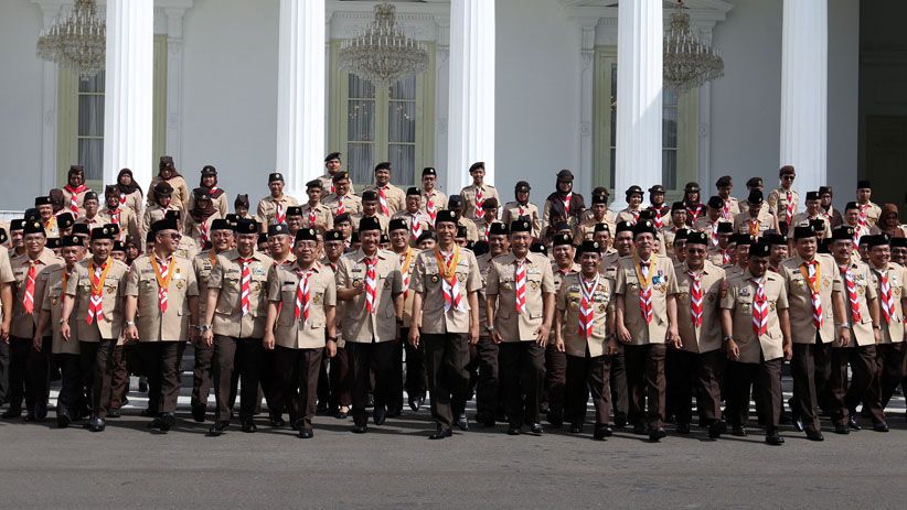 Presiden Jokowi Lantik Budi Waseso sebagai Ketua Kwarnas Pramuka - Bagian 4