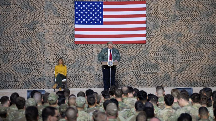 Kunjungan Mendadak Presiden Trump ke Pangkalan Militer di Irak - Bagian 1