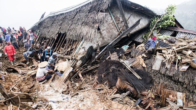 Korban Tewas akibat Tanah Longsor di Sukabumi 9 Orang