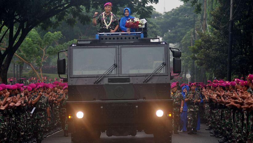 Prajurit Baret Ungu Sambut Dankormar Baru di Bhumi Marinir Karangpilang - Bagian 2