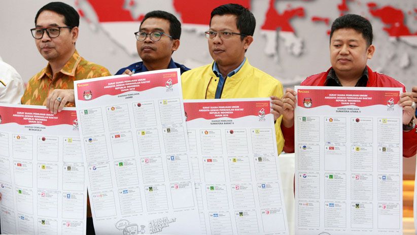 Selesai Validasi, Ini Surat Suara Pilpres dan Pileg 2019  - Bagian 5