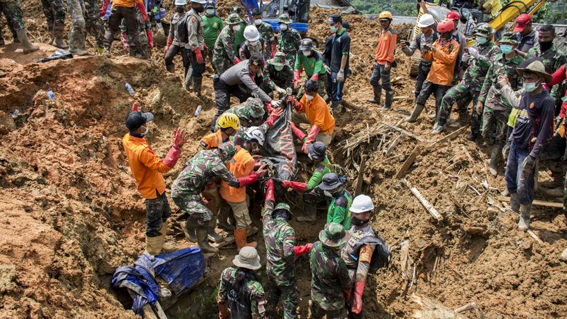 Tim SAR Temukan 6 Jenazah Korban Longsor Sukabumi