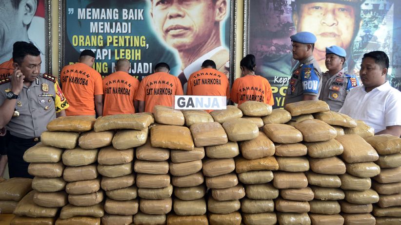 Awal Tahun 2019, Polisi Sita 295 Kg Ganja dan 60 Kg Sabu asal Aceh