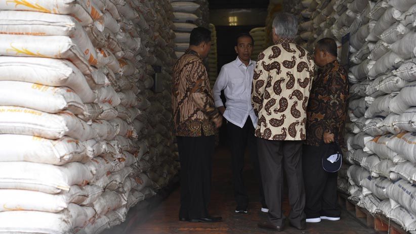 Presiden Jokowi Cek Ketersediaan Stok Beras Bulog  - Bagian 4