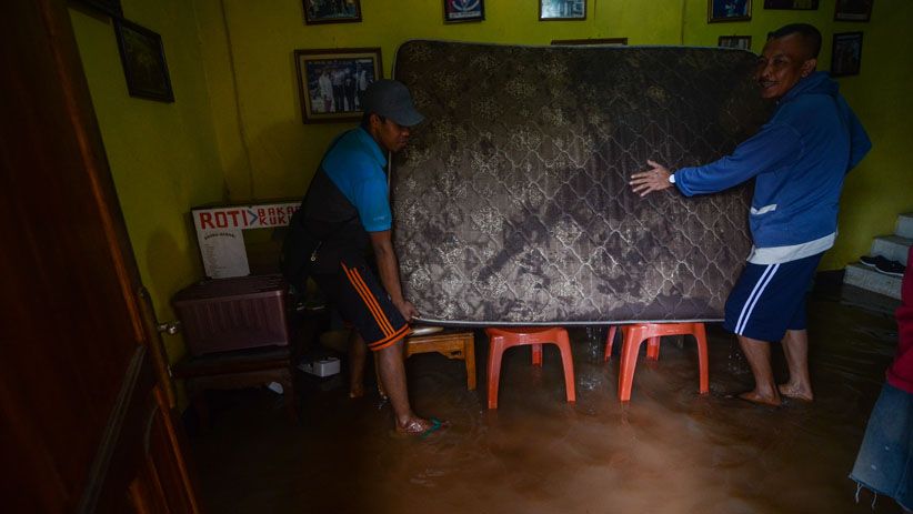 Penampakan dari Udara Banjir di Kabupaten Bandung