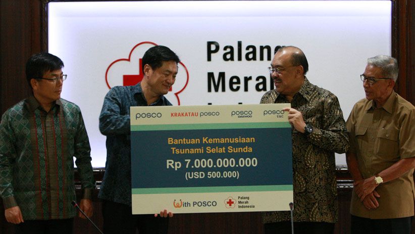 PMI Terima Donasi Rp7 M dari POSCO untuk Korban Tsunami Selat Sunda - Bagian 2