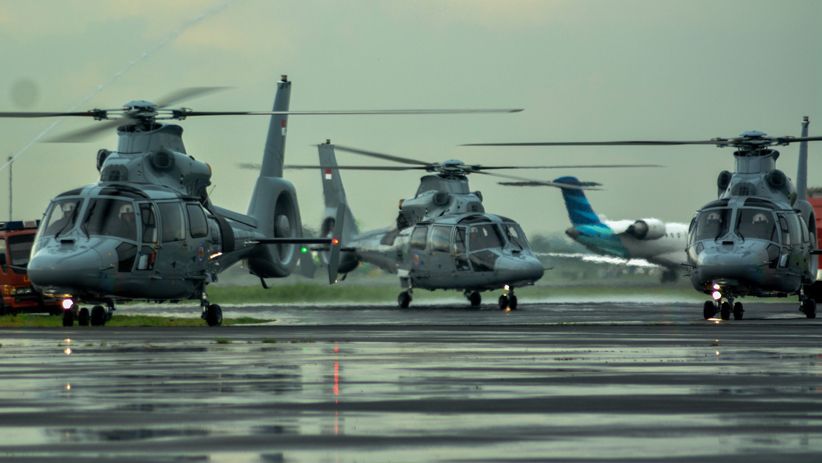 Aksi Helikopter AS 565 MBE Puspenerbal Amankan Perairan Indonesia - Bagian 2