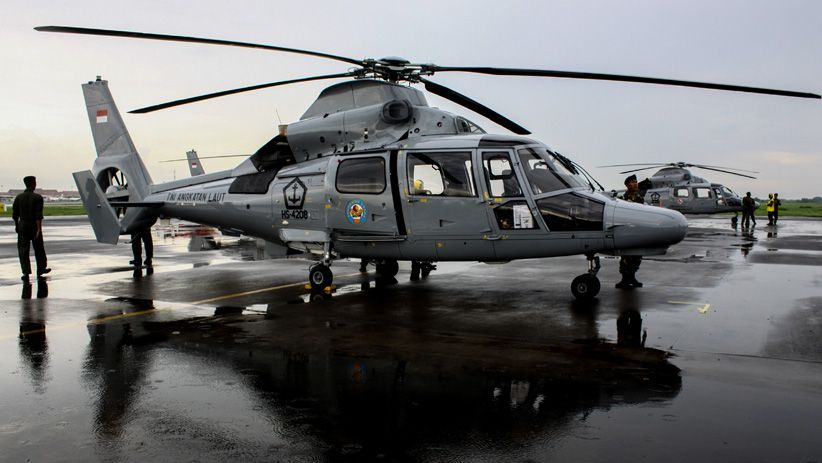 Aksi Helikopter AS 565 MBE Puspenerbal Amankan Perairan Indonesia - Bagian 3