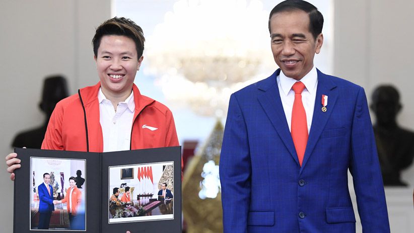 Momen Liliyana Natsir Pamit ke Presiden Jokowi - Bagian 3