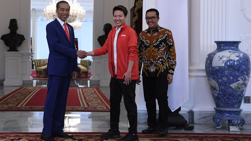 Momen Liliyana Natsir Pamit ke Presiden Jokowi - Bagian 4