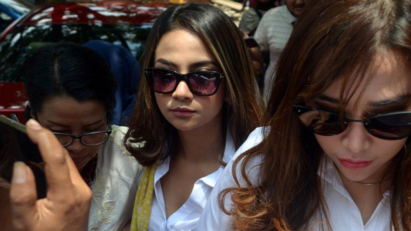 Vanessa Angel Jalani Pemeriksaan sebagai Tersangka Kasus Prostitusi Online