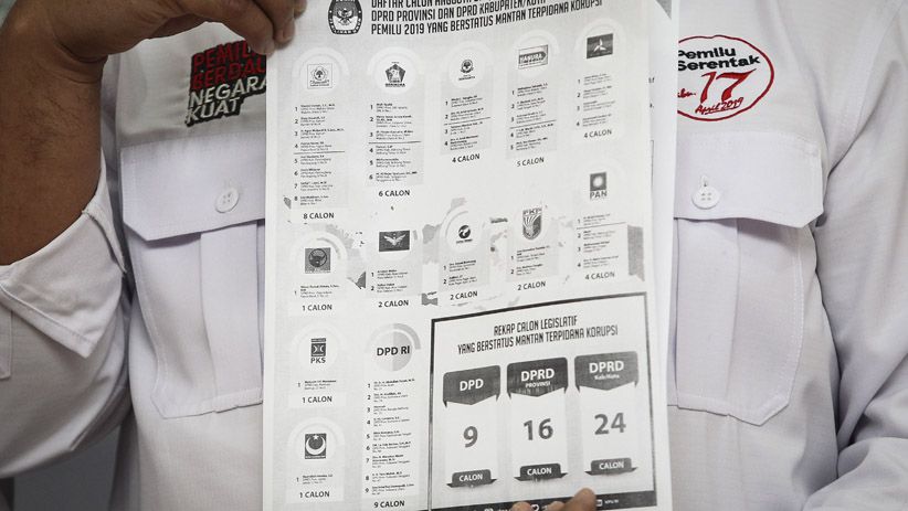 KPU Umumkan Nama Caleg dengan Status Mantan Terpidana Korupsi - Bagian 1