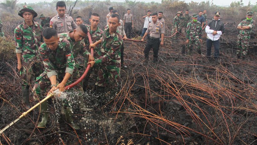 Kebakaran Lahan Gambut di Aceh Barat Sulit Dipadamkan