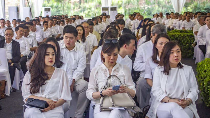 Pemakaman Pendiri Sinar Mas Group Eka Tjipta Widjaja di Karawang - Bagian 3