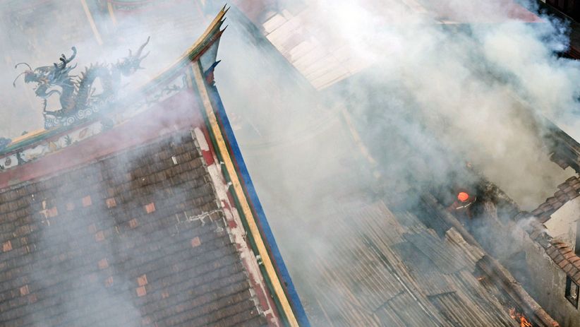 Vihara Terbesar dan Tertua di Bandung Ludes Terbakar