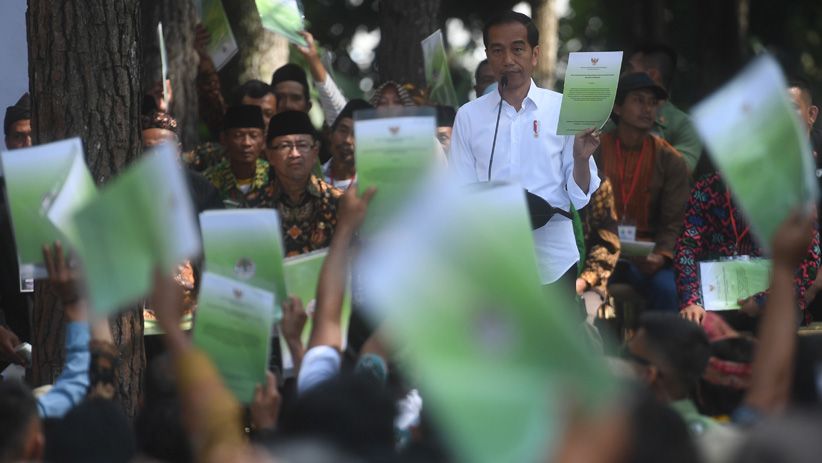 Jokowi Bagikan SK Pengelolaan Hutan Sosial Seluas 13.900 Hektare - Bagian 1