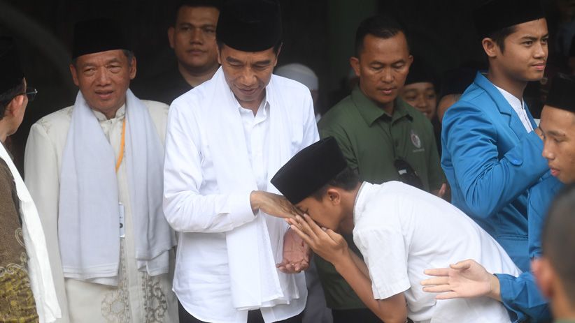 Presiden Jokowi Bertemu Ulama dan Santri Pondok Pesantren Al-Ittihad - Bagian 2