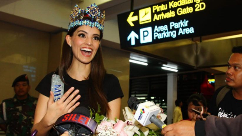 Miss World 2018 Vanessa Ponce Tiba di Indonesia - Bagian 2
