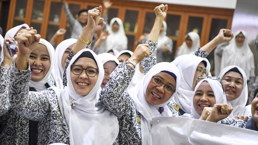 Ekspresi Kegembiraan Ratusan Bidan saat RUU Kebidanan Disahkan DPR - Bagian 3