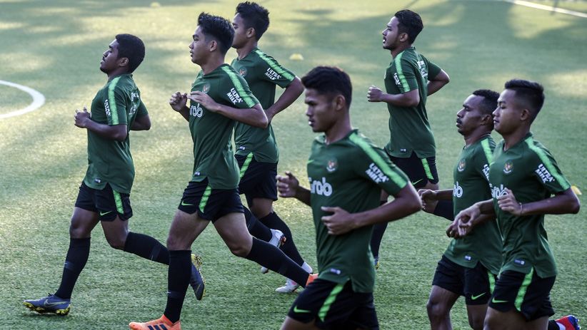 Melihat Pemain Timnas U-22 Latihan Sebelum Ikuti Piala AFF di Kamboja - Bagian 5