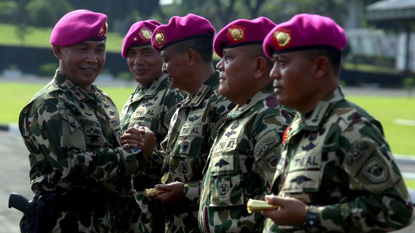 Dankormar Pimpin Sertijab Danpasmar 2 dan Dankolatmar TNI AL
