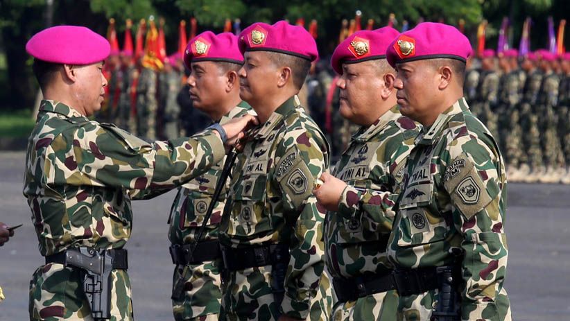Dankormar Pimpin Sertijab Danpasmar 2 dan Dankolatmar TNI AL
