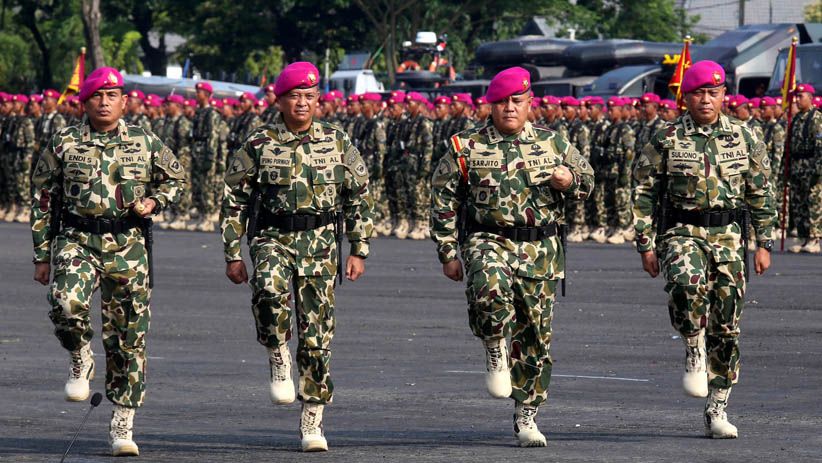 Dankormar Pimpin Sertijab Danpasmar 2 dan Dankolatmar TNI AL